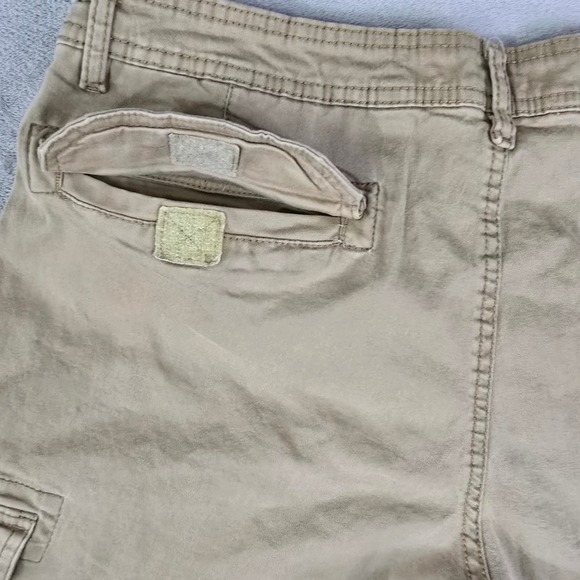 Berkley Jensen Men's 34 Khaki Cargo Shorts Flat Front Stretch Utility Pockets - Picture 7 of 7